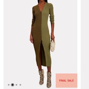 NWT Staud SHOKO SWEATER | AVOCADO OLIVE × 1